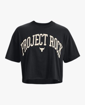 UAプロジェクトロック ショートスリーブ クロップTシャツ（トレーニング/WOMEN）